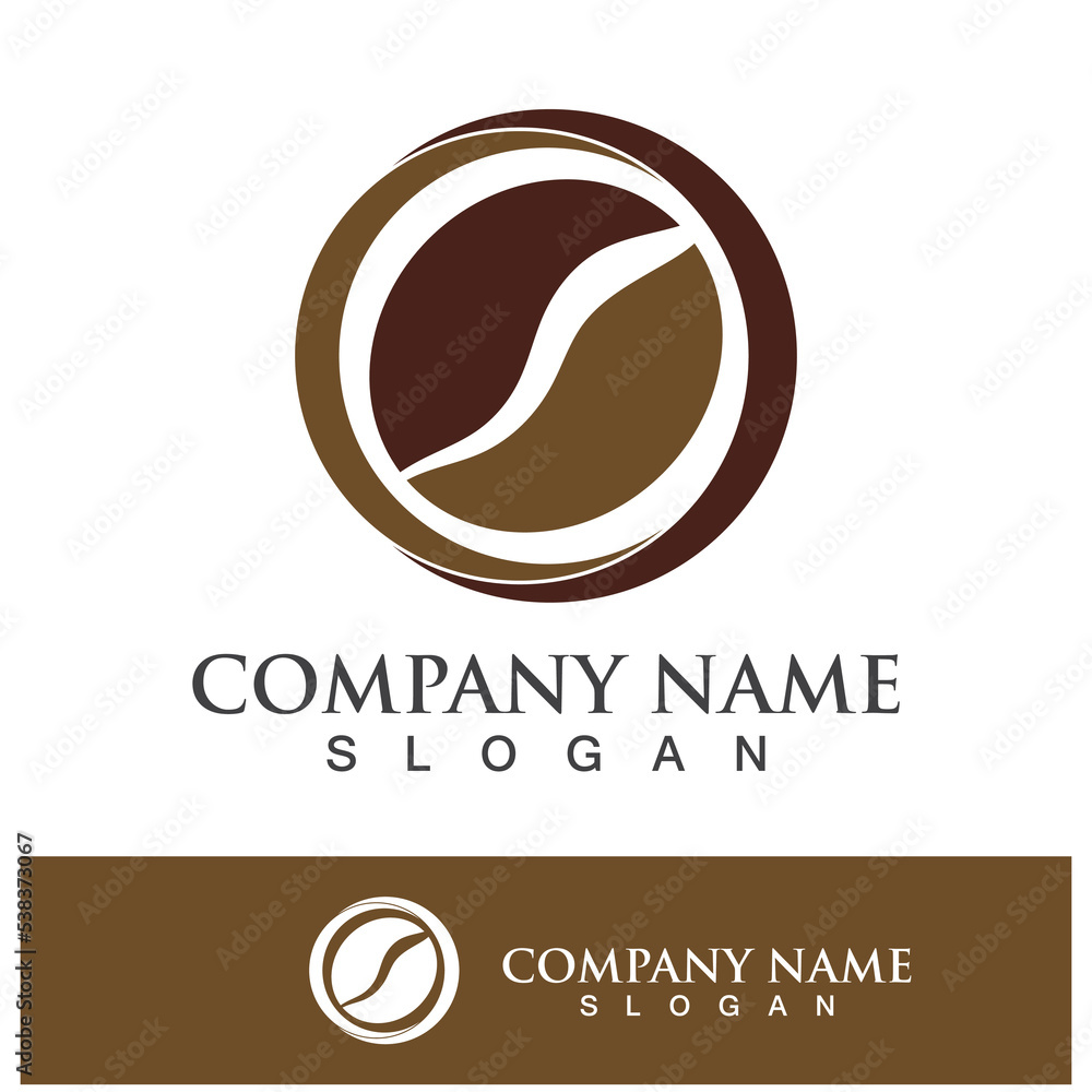 coffee bean icon drink logo images coffee bean icon drink logo images