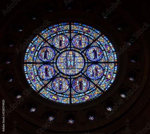 The stained-glass mosaic from the Cathedral of Saint Paul, Minnesota