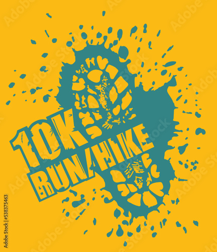10 k footprint run hike with spot