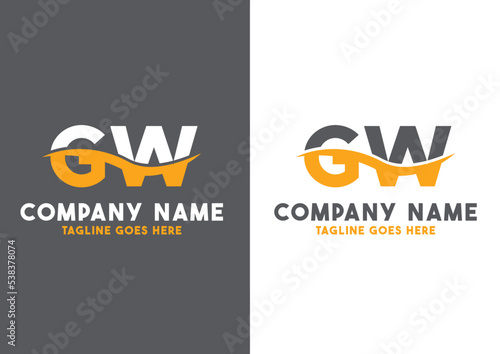 Letter GW initial logo design - GW logo - GW photo