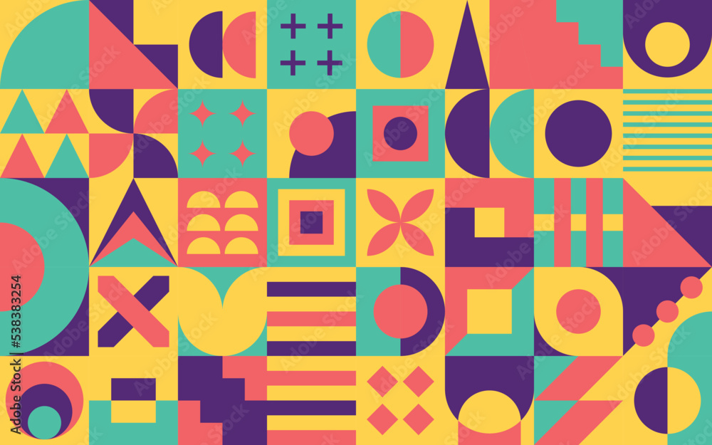 Colorful Abstract NEO Geometric Backgrounds. Geometric Seamless Pattern in NEO GEO Design Style. Colorful Abstract NEO Geometric Backgrounds. Geometric Seamless Pattern in NEO GEO Design Style.