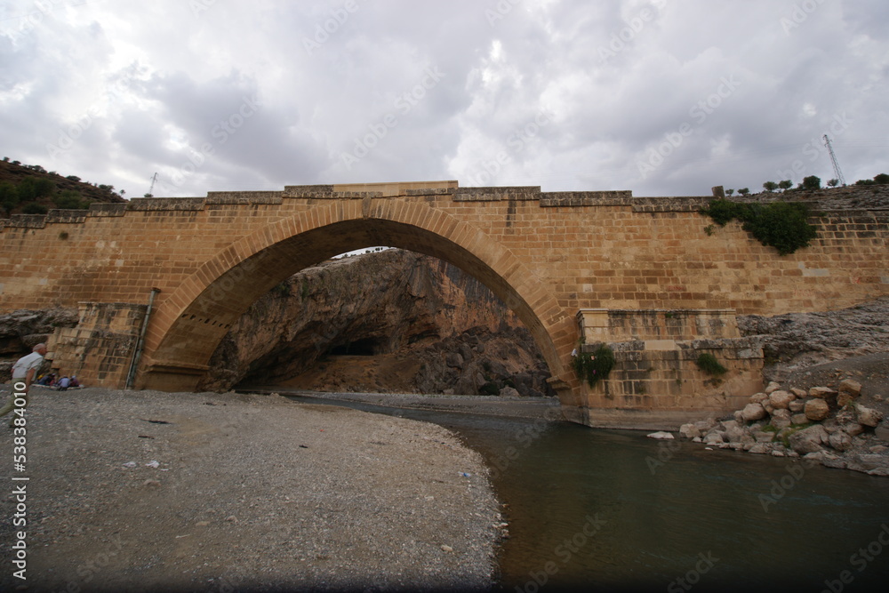 Adiyaman, cendere bridge. Historical bridge over the river,  Türkiye
