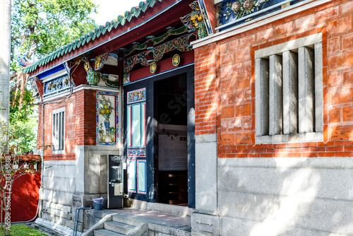 Exterior of the Confucius temple in Taipei, Taiwan, Asia © jeeweevh