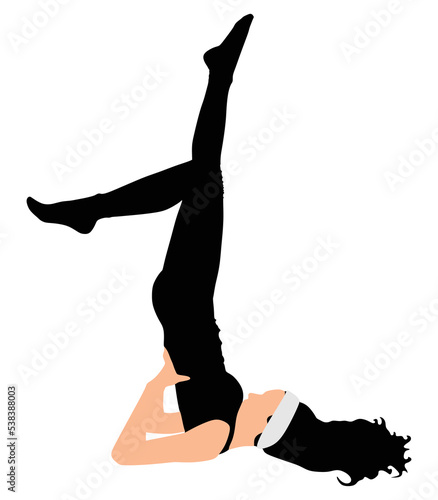 Fitness woman doing exercise