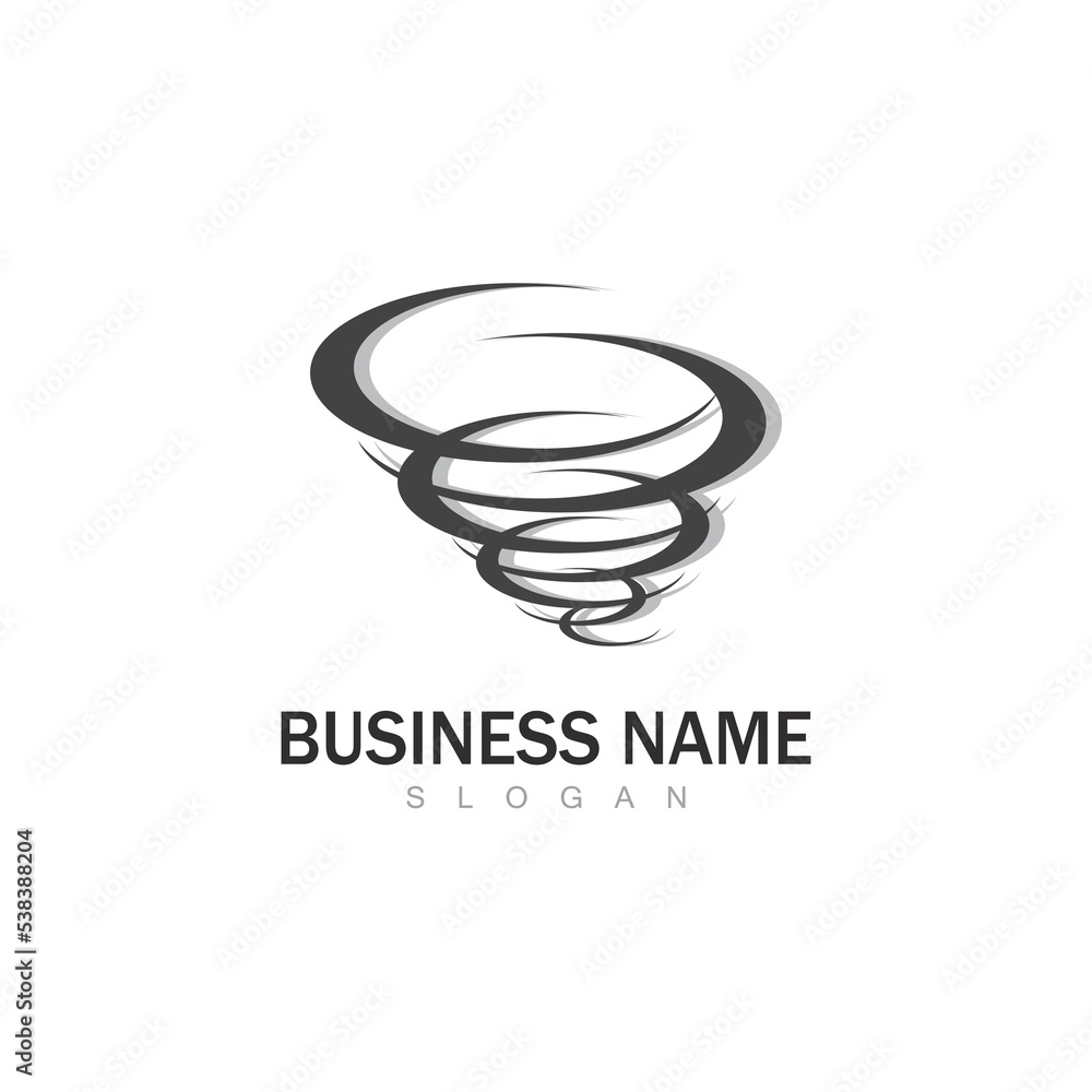 Tornado symbol vector illustration Tornado symbol vector illustration