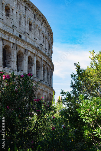 Photography view of the closeum of rome in italy