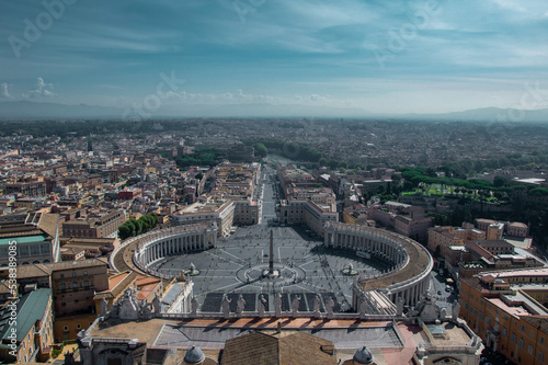 Aerial view of Piazza San Pietro