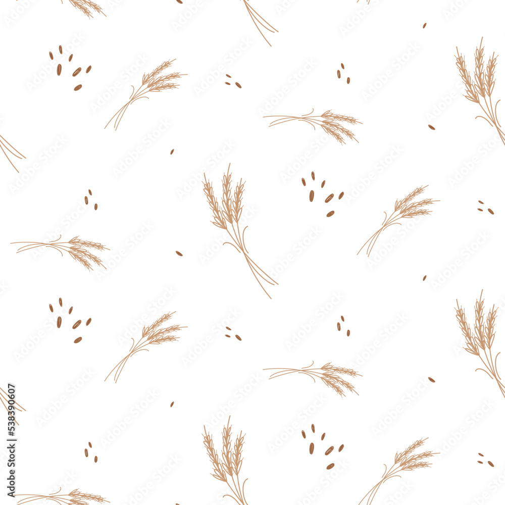 Vector Citruses, Lemons, Flowers, Berries, Minimalism, Pears, Cereals, Chickens, Corn, Abstract Patterns for children's fabrics,