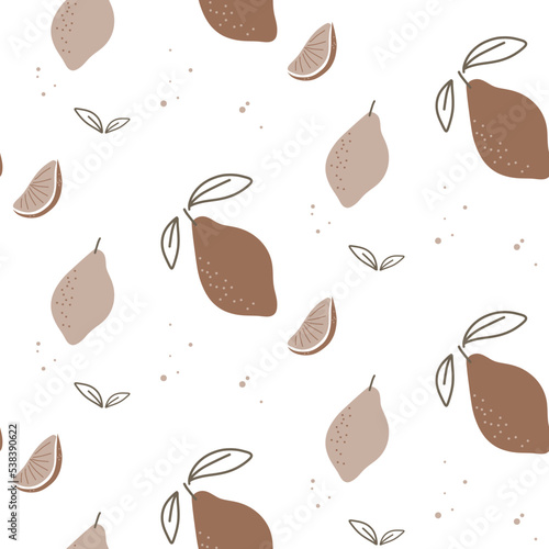 Vector Citruses  Lemons  Flowers  Berries  Minimalism  Pears  Cereals  Chickens  Corn  Abstract Patterns for children s fabrics 