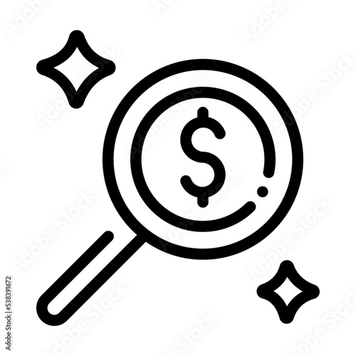 Search for coins icon