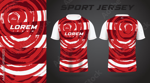 red white shirt sport jersey design