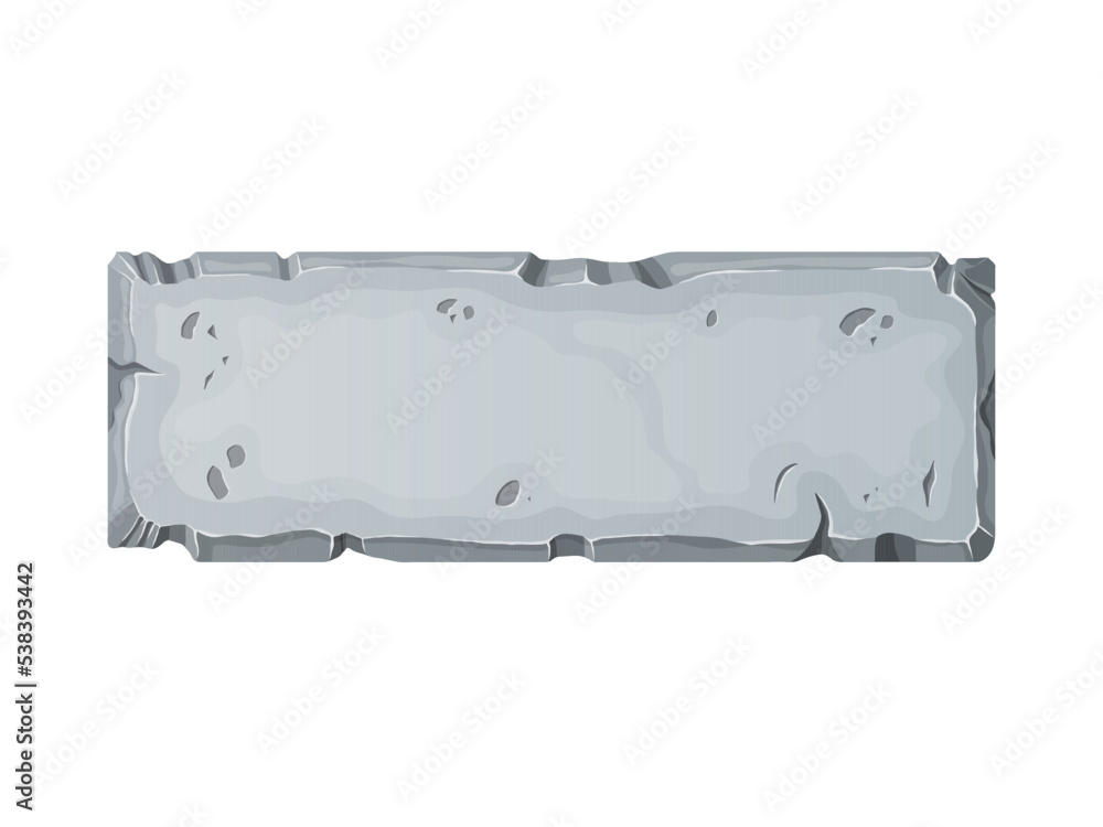 Stone Board. Stone banner elements for game and web in cartoon style. Stone Board. Stone banner elements for game and web in cartoon style.