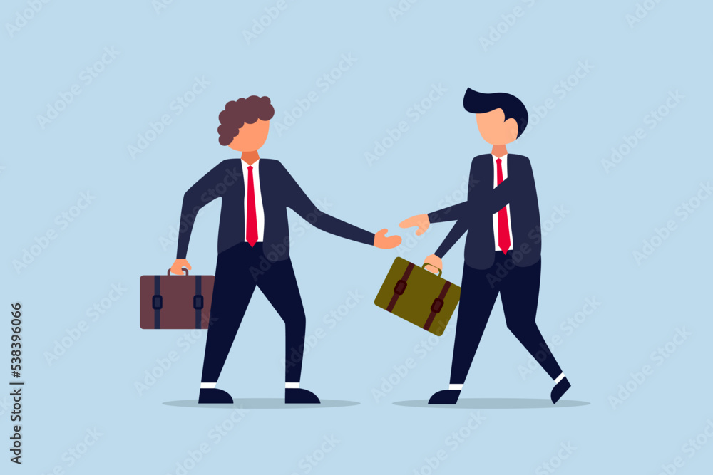 Two business men shaking hands on the partnership meeting. Two business men shaking hands on the partnership meeting.