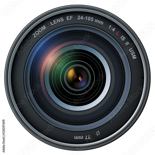 Fotografía Camera photo lens isolated 3d icon.