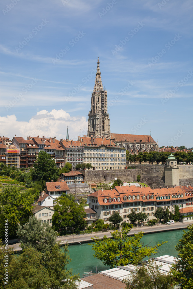 Looking across the city of Bern in Switzerland