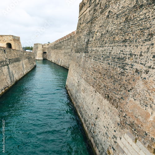 Fortification of Ceuta, Spain. The Royal Walls of Ceuta. Spanish Enclave in Africa. Ceuta Shares a Border with Morocco. Spain. Africa.  photo