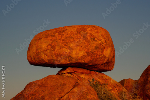 End of the day on the Devil's marbles, Karlu Karlu, Northern Territory, Australia photo