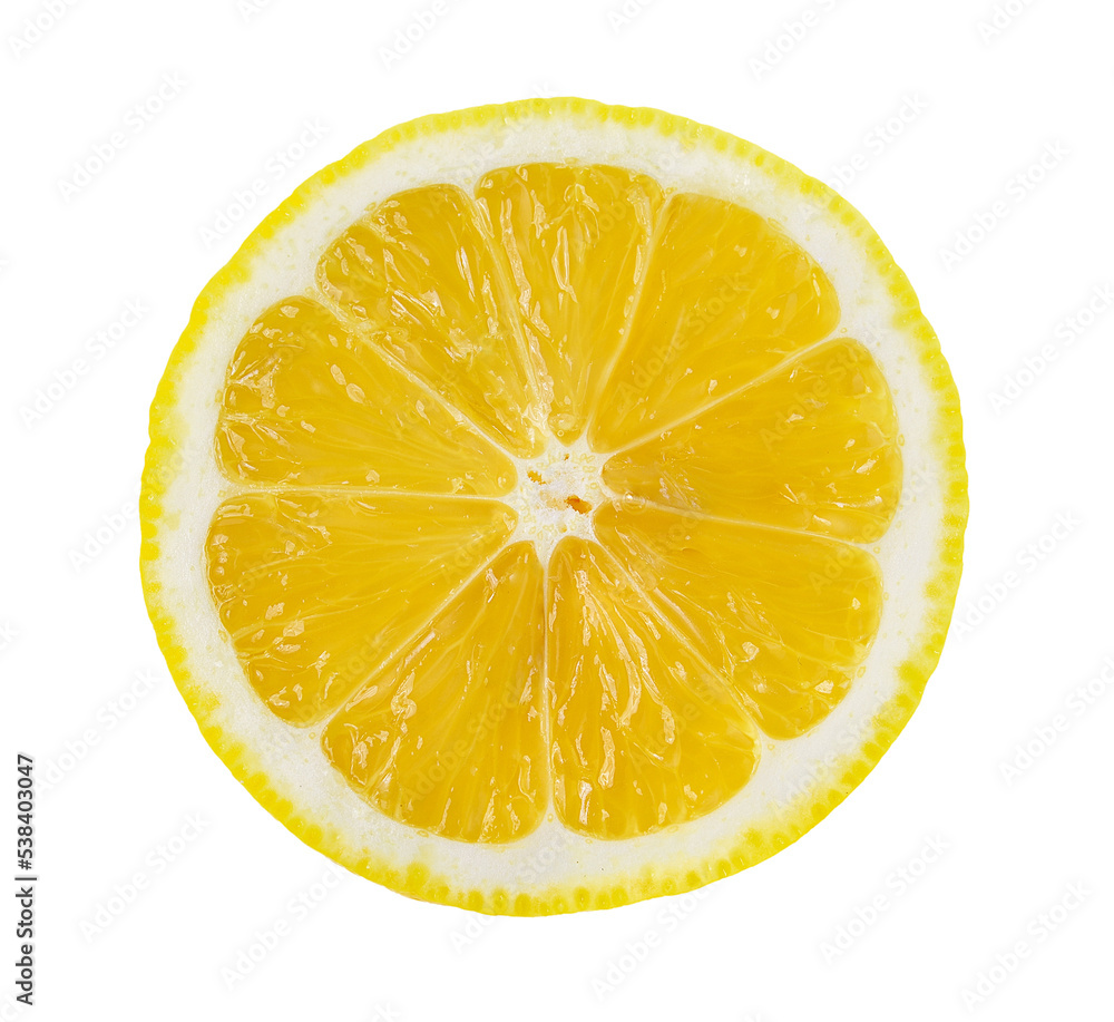 lemon slice on transparent png