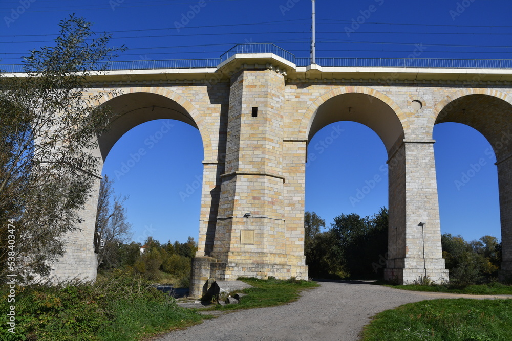 most, wiadukt, akwedukt, przęsłą, filary, kamienny,  kolejowy, Boleslawiec, Dolny Slask, 