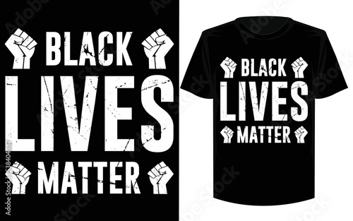 Black lives matter typography tshirt or poster design.