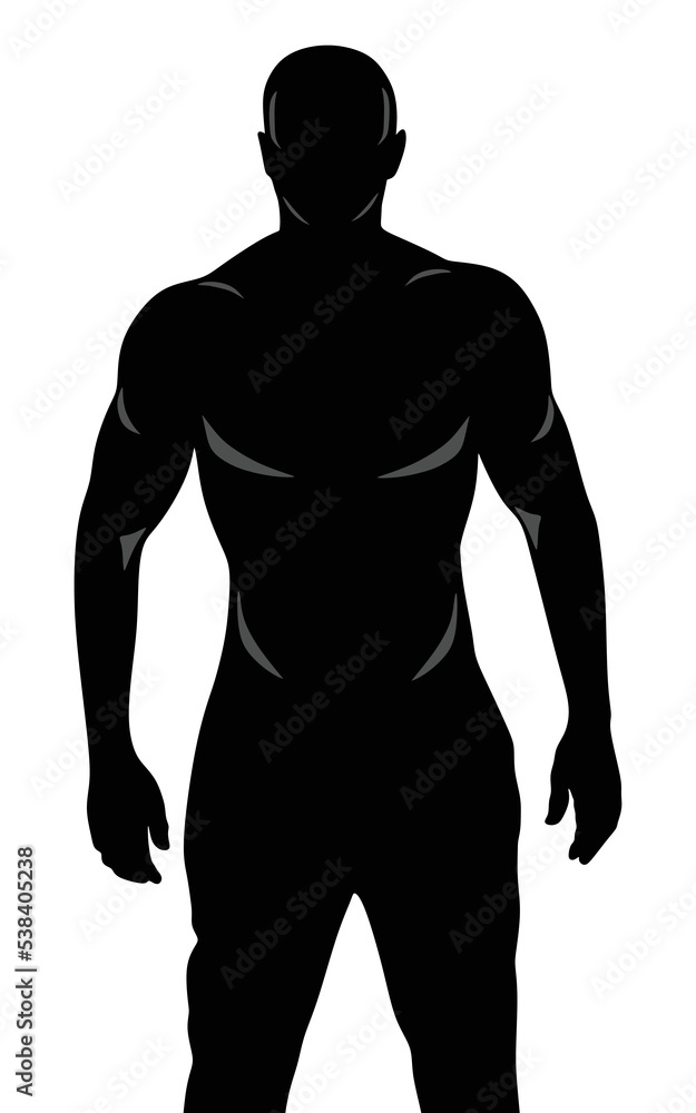 Naklejka premium silhouette of a man