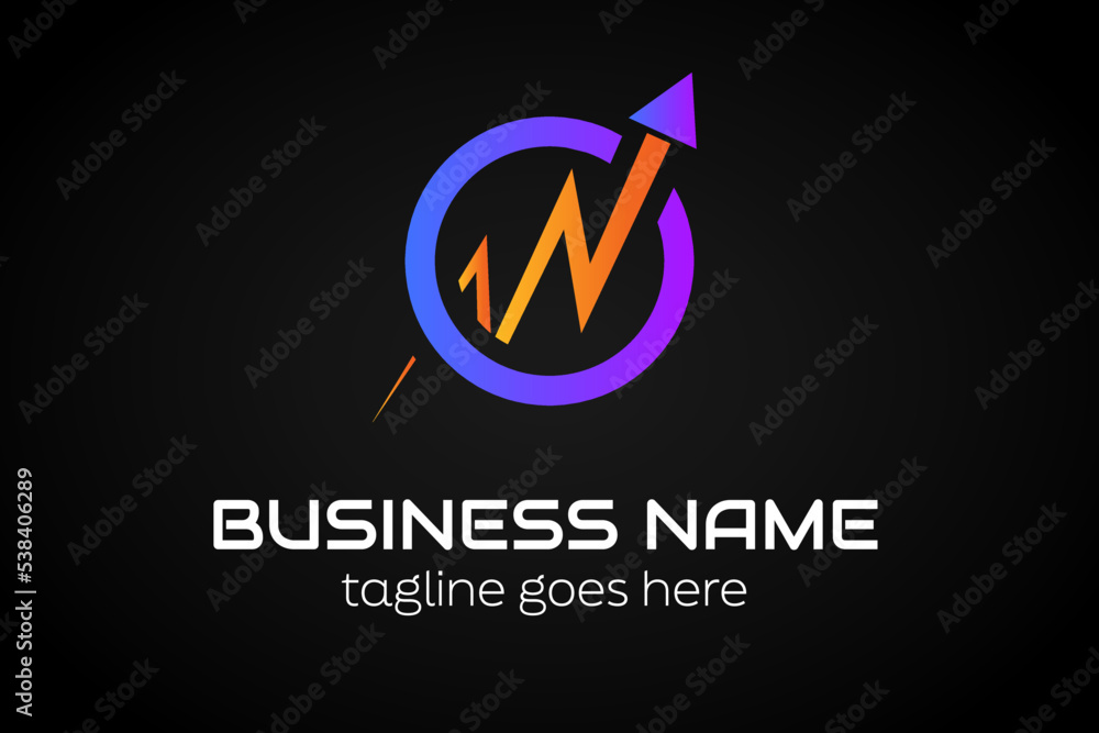 Trading Digital logo illustration Incorporated into Letter Gradient Arrows. For Your Company. Arrow Logo Template Ready For Use, Modern Initial Logo Trading Digital logo illustration Incorporated into Letter Gradient Arrows. For Your Company. Arrow Logo Template Ready For Use, Modern Initial Logo