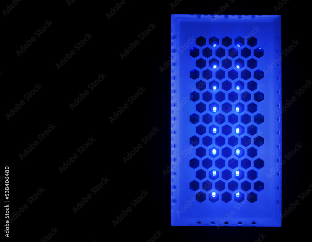 Ultraviolet lamp for disinfection and sanitation. UV lamp for air  disinfection. UV disinfection. Concept of cleanliness and hygiene, lamp's  blue light kills bacteria and viruses Photos | Adobe Stock