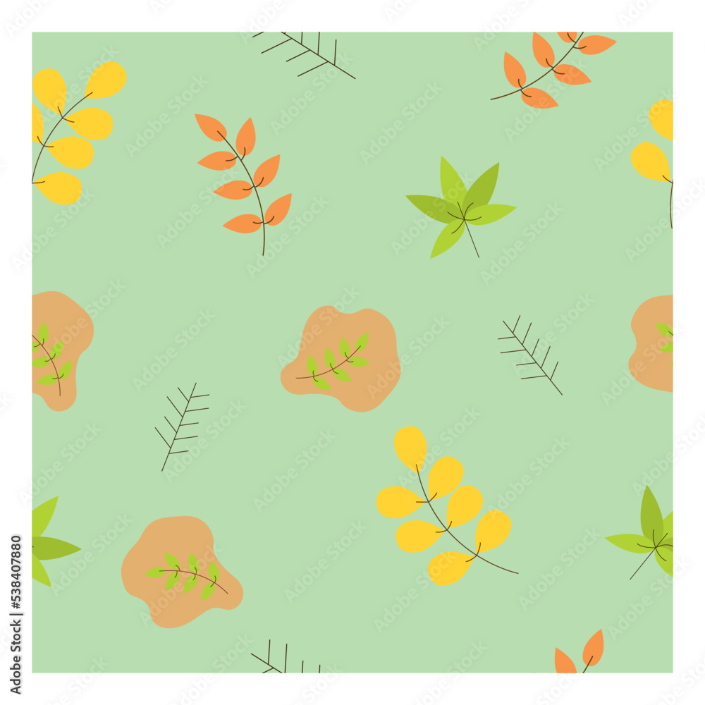 Fall seamless pattern vector art. Fall seamless pattern vector art.