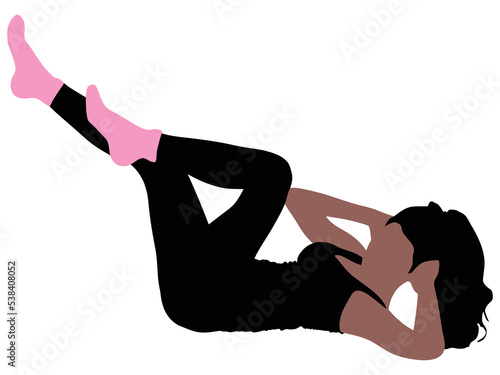 Fitness woman doing exercise