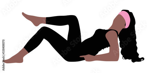 Fitness woman doing exercise