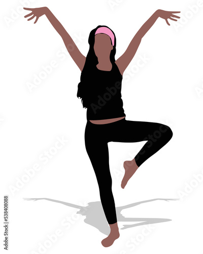 Fitness woman doing exercise