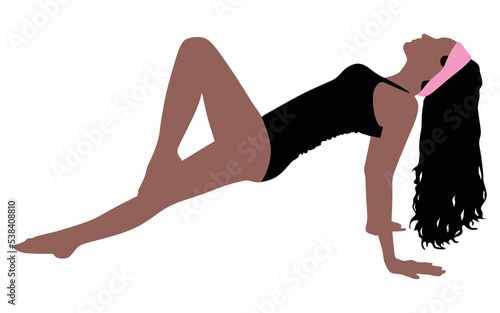 Fitness woman doing exercise