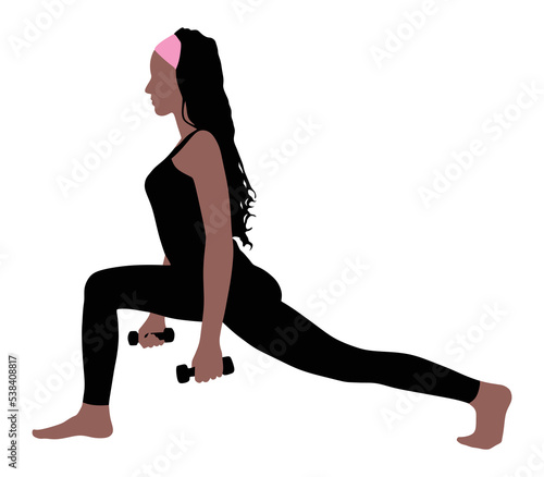Fitness woman doing exercise