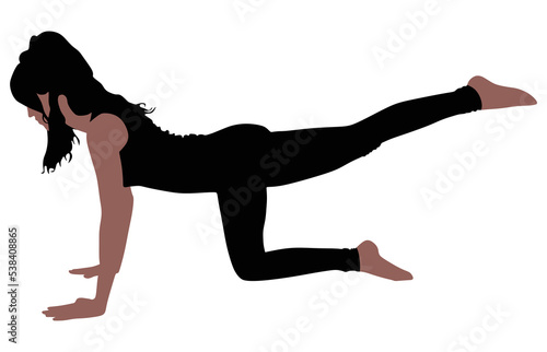 Fitness woman doing exercise