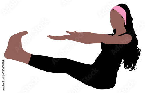 Fitness woman doing exercise