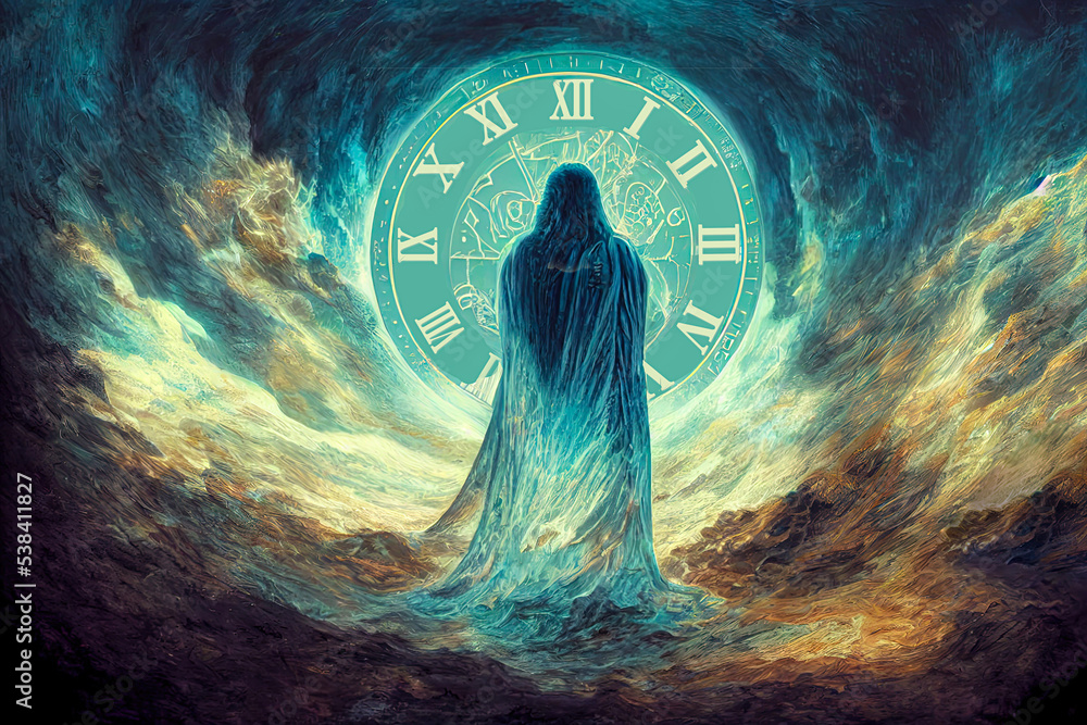 Fototapeta Cronus King of the Titans and the god of time. Fantasy