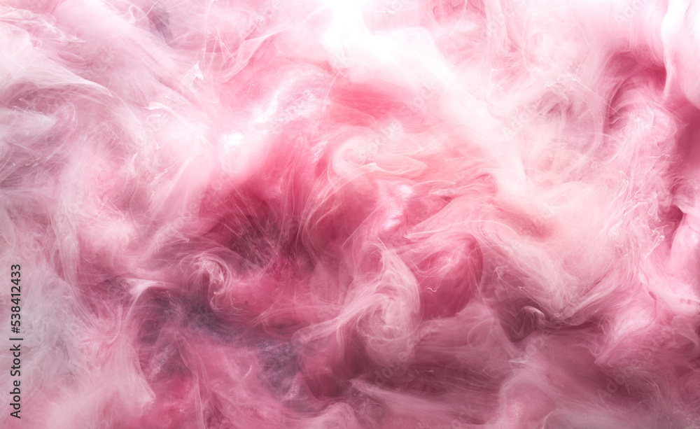 Pink abstract background, luxury smoke, acrylic paint underwater explosion, cosmic swirling ink