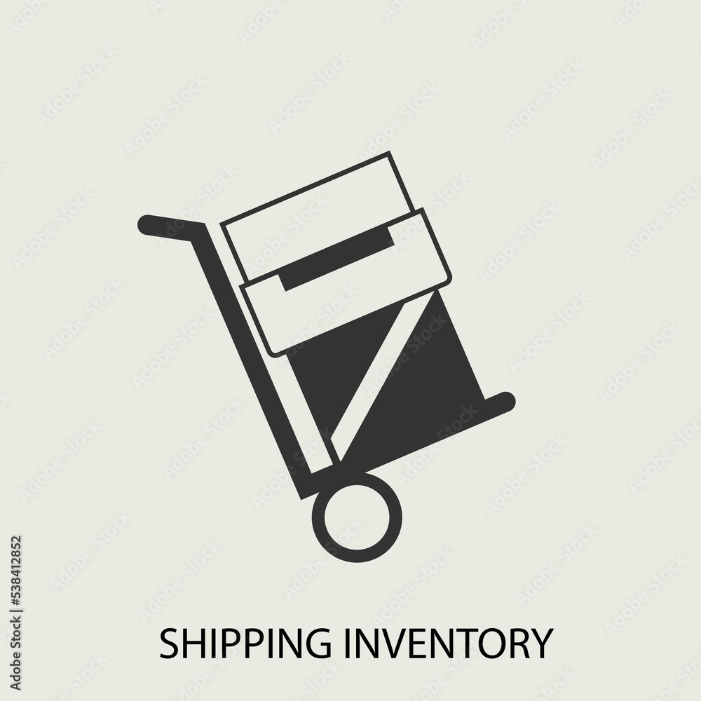 Shipping inventory icon Shipping inventory icon