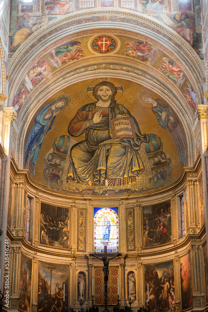 Interior of the Pisa Cathedral.