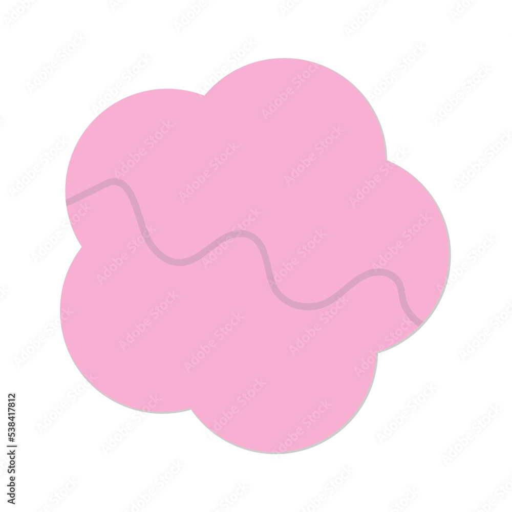 Flower pink sticky note with soft shadow Flower pink sticky note with soft shadow