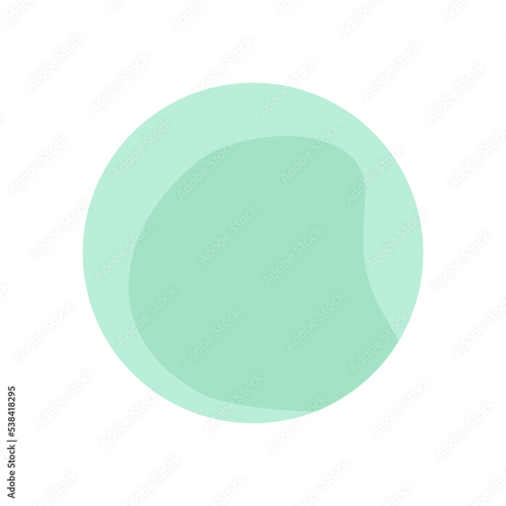 Circle green sticky note