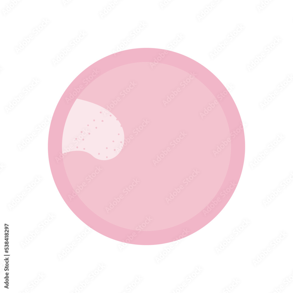 Circle pink sticky note with border Circle pink sticky note with border