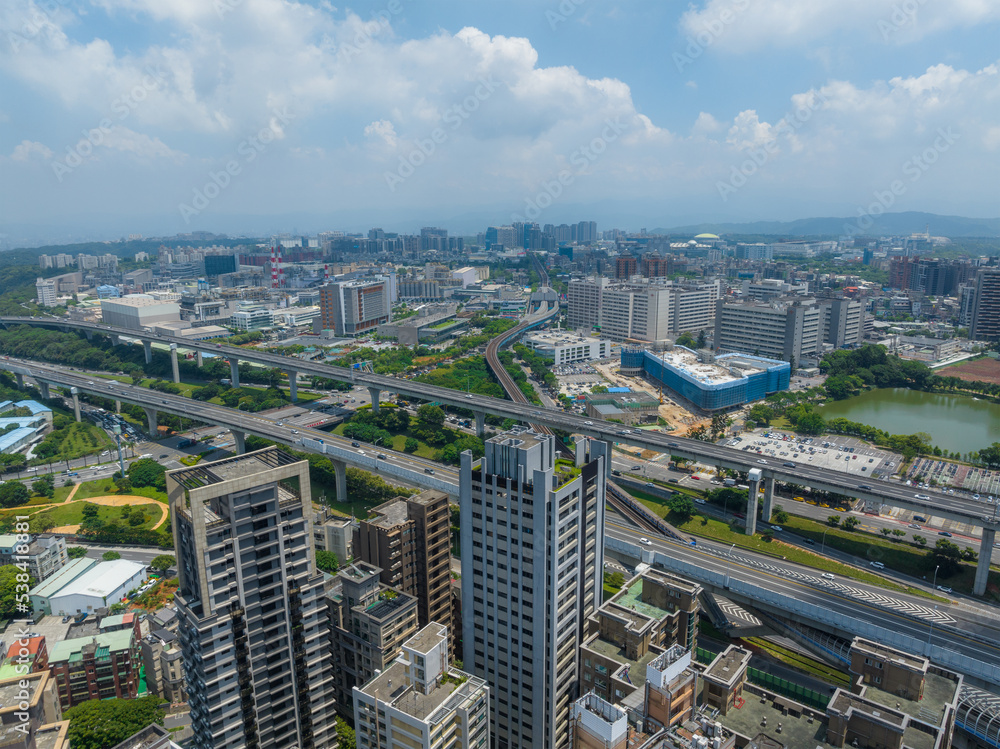 Fototapeta premium Aerial view of Taiwan residential district