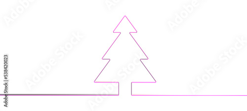 Christmas Tree in One line ...