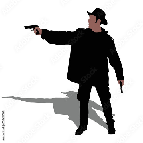 Man with gun