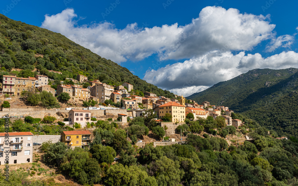 The village of Olmeto on the island of Corsica, France