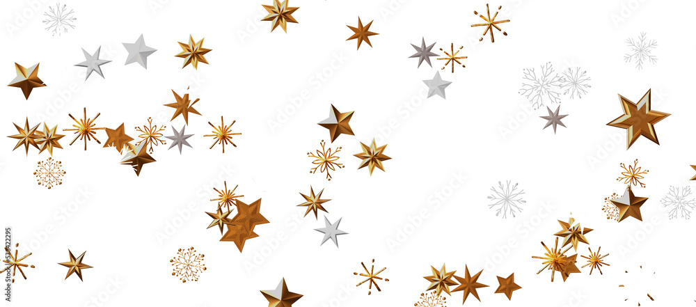 With Realistic Snowflakes Overlay On Light Silver Backdrop. Xmas Holidays With Realistic Snowflakes Overlay On Light Silver Backdrop. Xmas Holidays