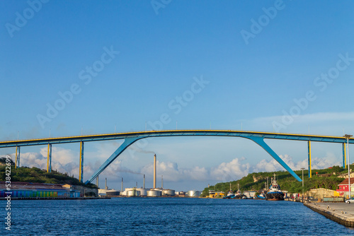 Juliana Queen Bridge in the city of Willemstad
