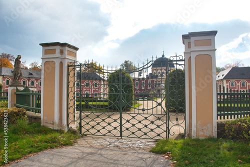 Veltrusy Chateau in autumn cloudy day under. Czech Republic.
 photo