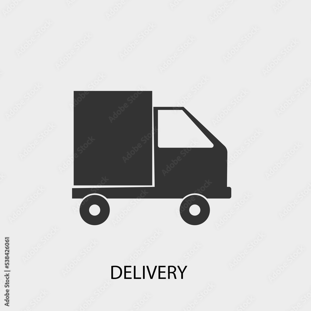 Delivery vector icon illustration sign